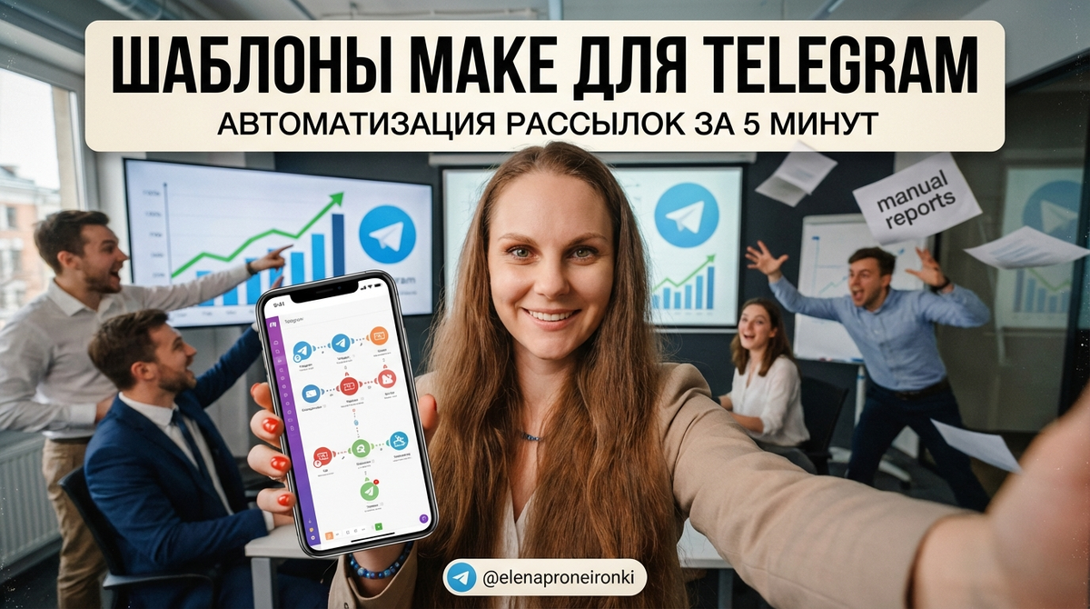    Создайте рассылки в Telegram за считанные минуты с помощью шаблонов Make. lenka