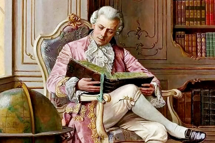    Алоис Генрих Прихенфрид "В библиотеке". Австрия, начало ХХ века