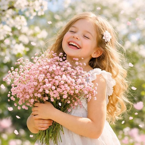    Цветы гипсофилы для девочки Кристина Борунова