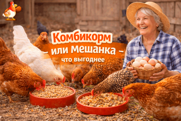 Комбикорм или мешанка – что выгоднее? 💸🐔 Разбираем по-взрослому, но с юмором: деньги, яйца, время и “ой, прокисло…”