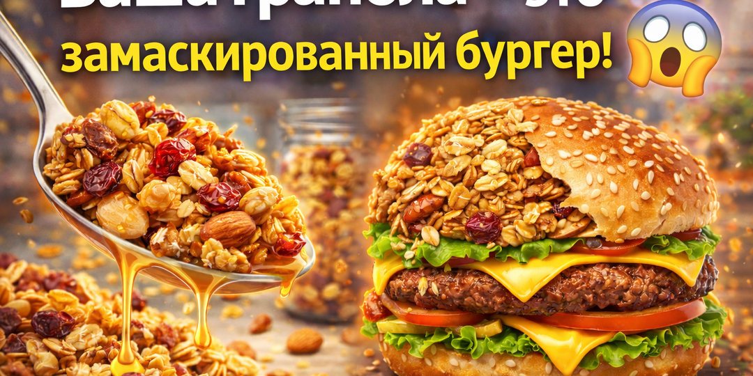 Ваша гранола — это замаскированный бургер. Диетолог объясняет