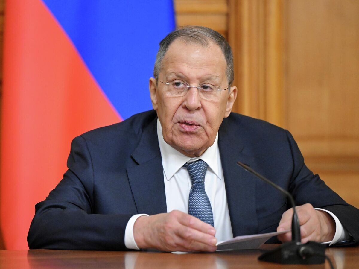    Министр иностранных дел РФ Сергей Лавров на пресс-конференции по итогам встречи с министром иностранных дел Государства Бруней-Даруссалам Эриваном Юсофом | © РИА Новости / Сергей Гунеев