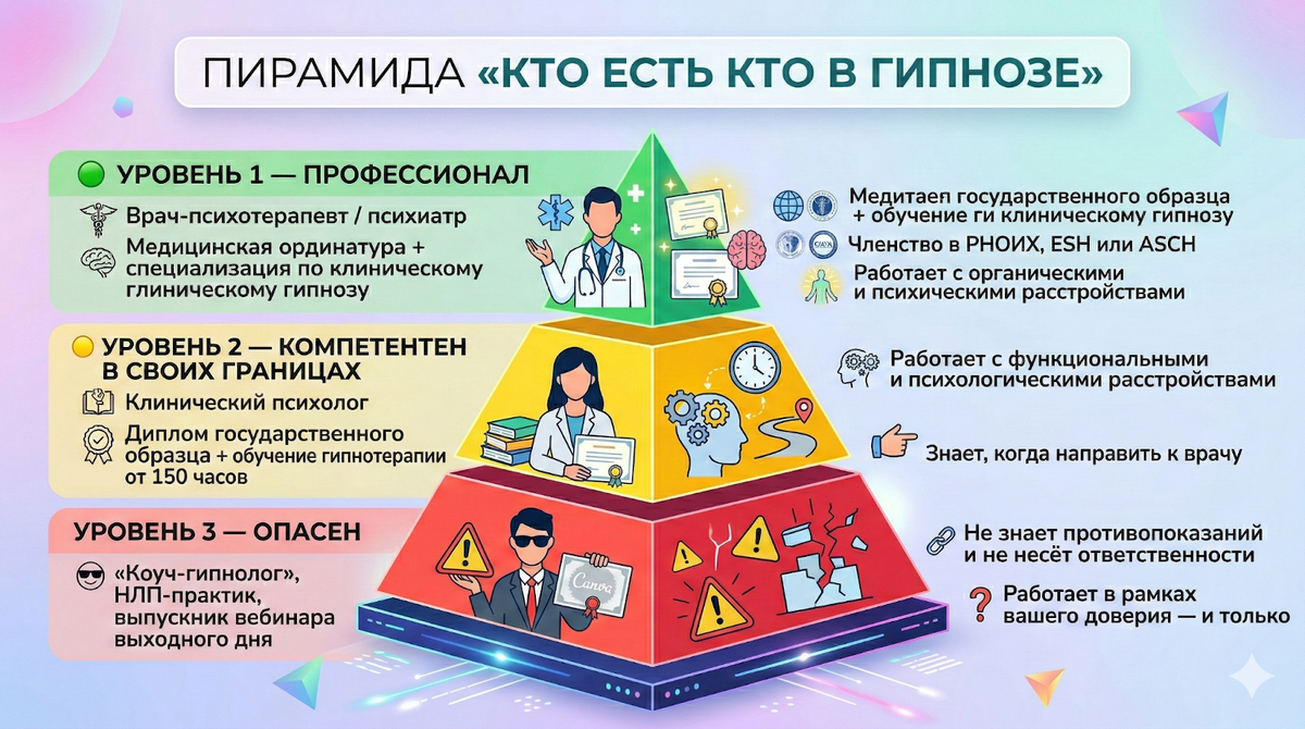 Три категории людей, которые называют себя «гипнологами»