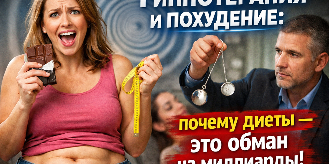 Гипнотерапия и похудение: почему диеты — это обман на миллиарды