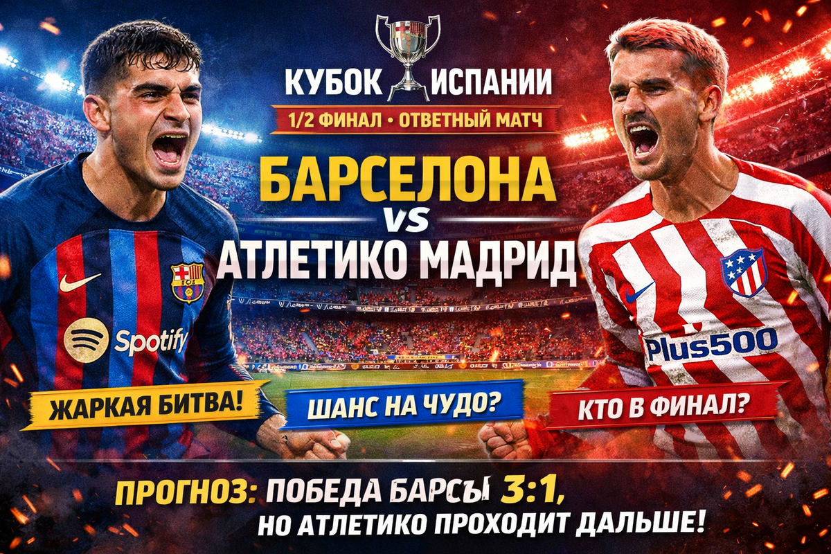 Барселона — Атлетико Мадрид, Кубок Испании, 1/2 финала