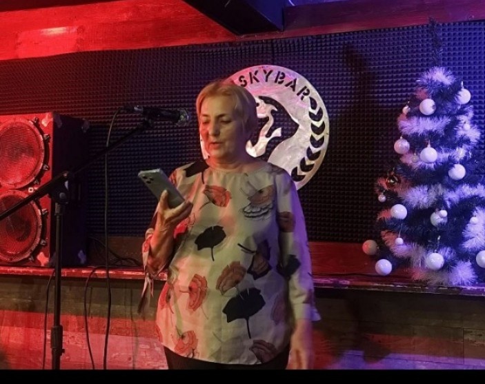 Автор на одном из литературных вечеров в Петербурге.