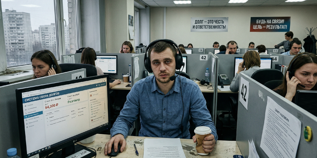 Молодой выбиватель долгов из МФО устал быть плохим и решает сменить тактику