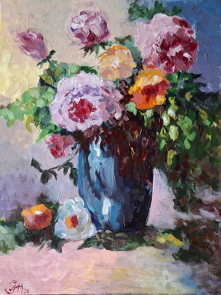 картина написана автором по МК И. Шпаковой, холст 30х40 акрил