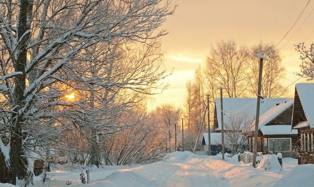 Вечерняя деревня