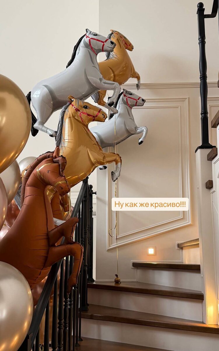    Агата Муцениеце заказала в дом воздушных лошадейСоцсети Агаты Муцениеце