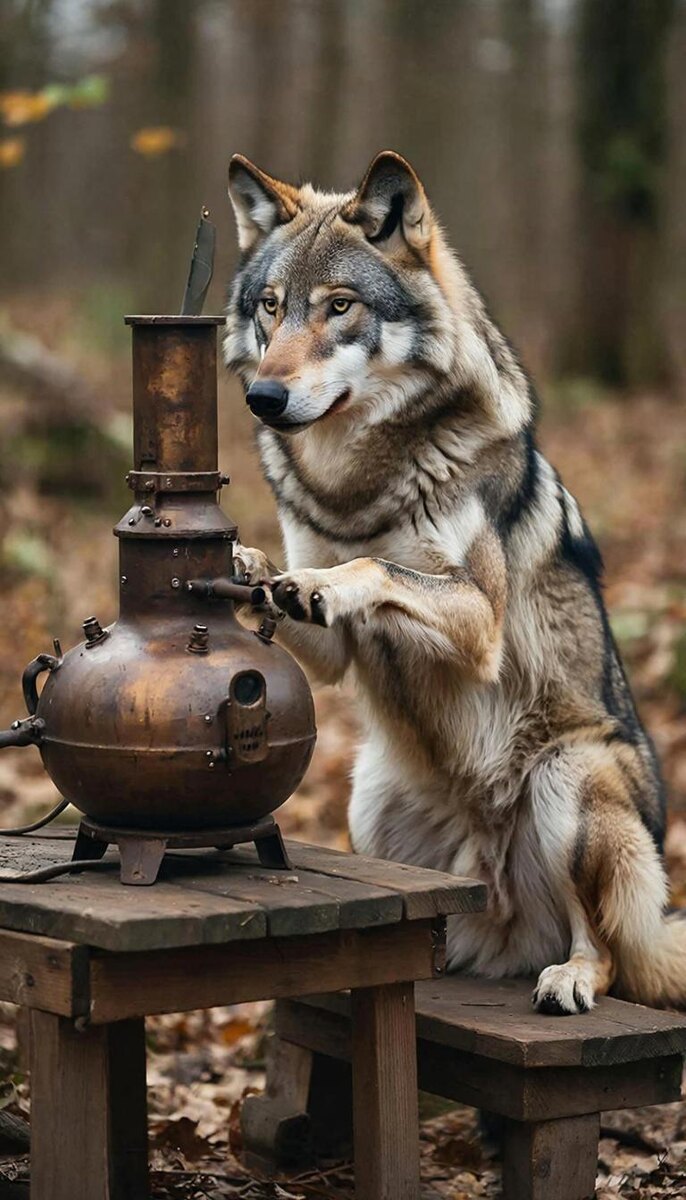 Волк и самогонный аппарат