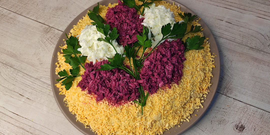 Весенний салат " БУКЕТ СИРЕНИ". САЛАТ на праздничный СТОЛ.