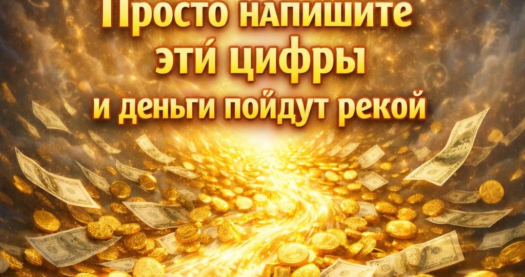 Просто напиши эти 6 цифр: Деньги начнут литься рекой.