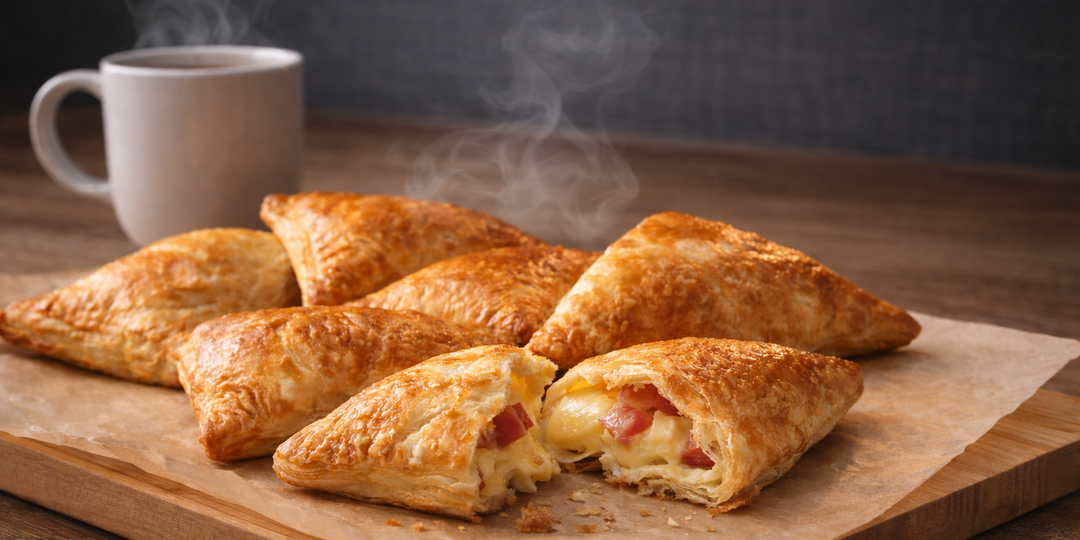 Выпечка в аэрогриле: пирожки из слоёного теста за 15 минут