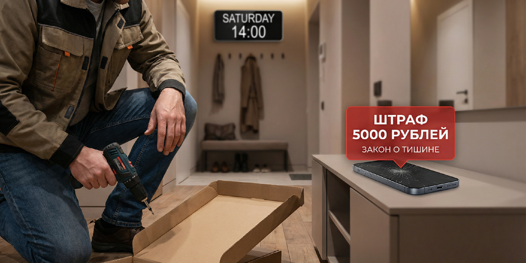 Штраф 5000 рублей за сборку мебели: как изменился закон о тишине с 1 марта