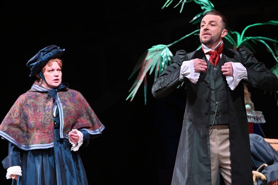    Российский актер Валерий Панков сыграл в спектакле «Женитьба» в Донецке. Фото: Минкультуры ДНР