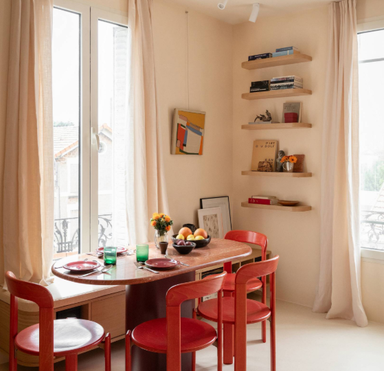 Отличная идея – как в студии 27 м/кв разместить все необходимое