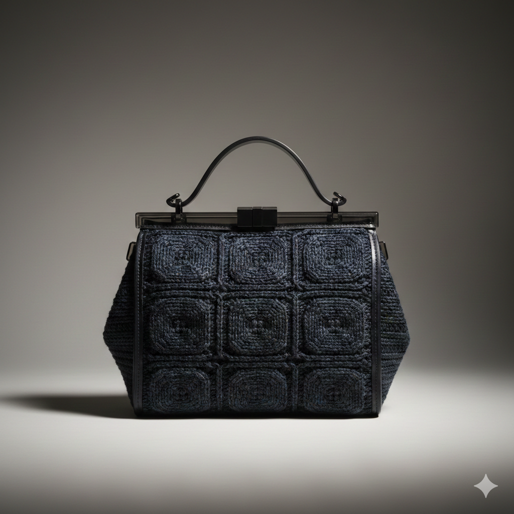 Дизайн вязаной сумки для архетипа маг. Создан ИИ