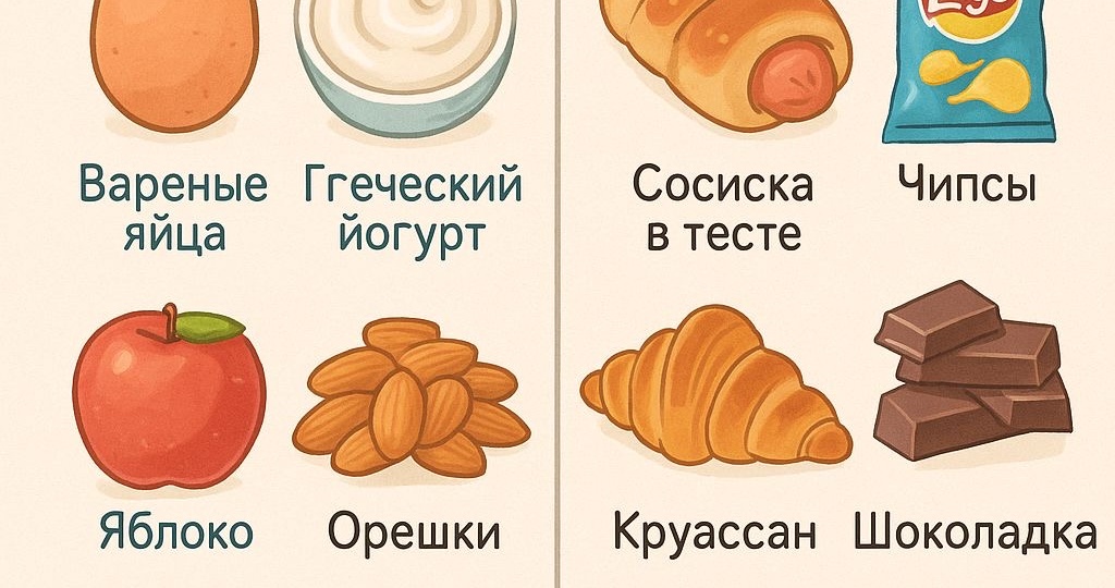 Чем перекусывать, когда худеешь: не “правильно/неправильно”, а “сытно/несытно”