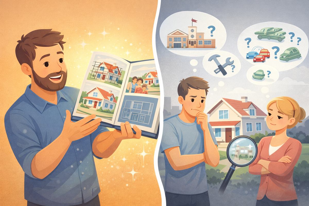 Один продаёт картинку и мечту. Другой пытается разобраться