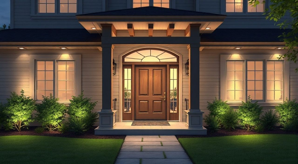 Приветливый свет у входа: гости чувствуют себя желанными