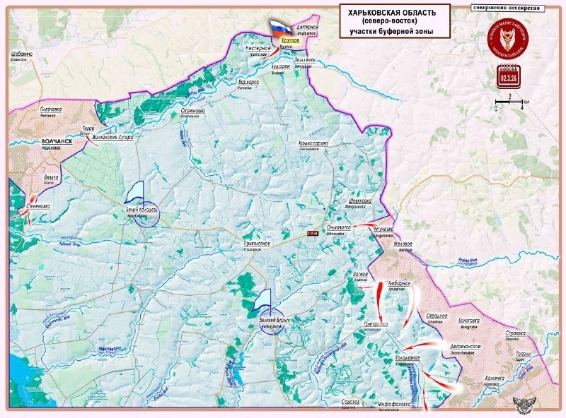 Карта 1. Харьковская область (северо-восток)