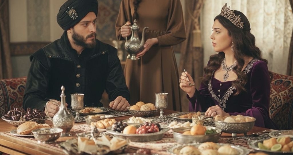 372 глава. Открытие большой библиотеки и фонтана султана Ахмеда. Ужин падишаха и Махпери