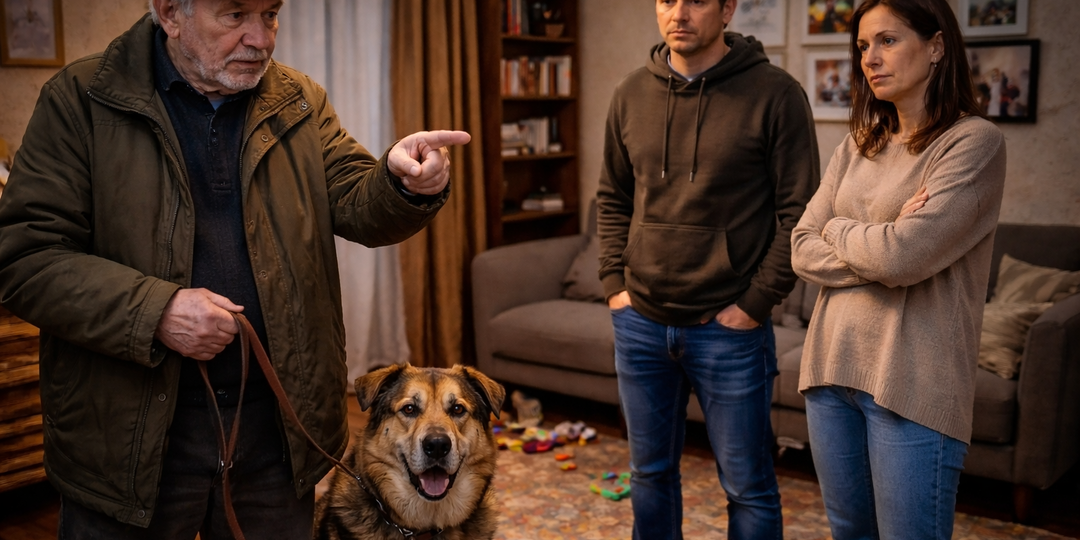 Собаку отдали “на дачу к дедушке”. Дедушка пришёл разбираться со взрослым сыном