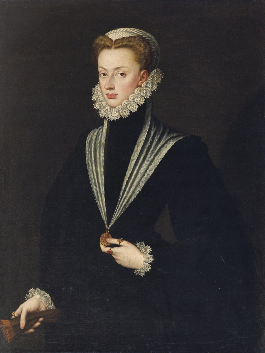 Хуана Австрийская кисти Софонисба Ангишола https://es.wikipedia.org/wiki/Juana_de_Austria