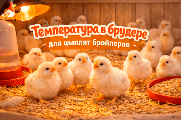 Температура в брудере по дням для цыплят бройлеров 🐥🌡️ таблица, лайфхаки