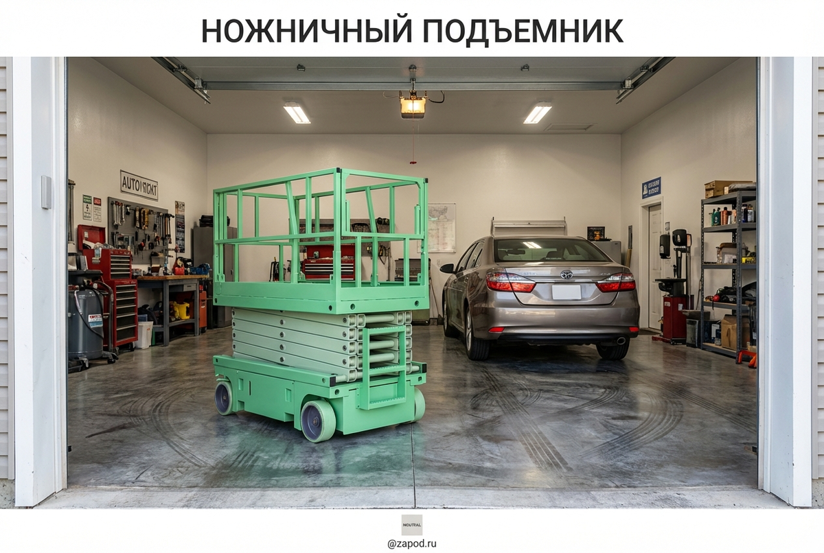    Выбор и покупка компактного ножничного подъемника для автомобиля admin