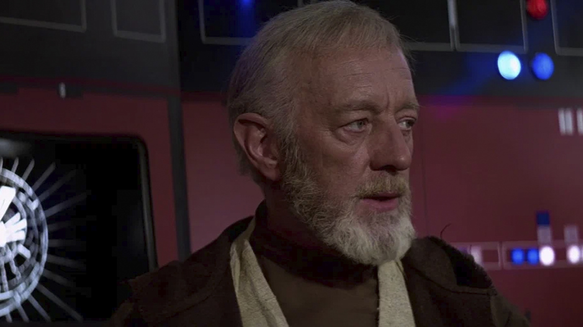 Кадр из фильма "Звёздные войны: Эпизод 4 – Новая надежда" (Алек Гиннесс)