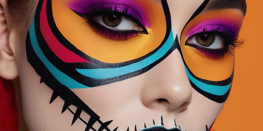 Как сделать макияж в стиле поп-арт на Хэллоуин
