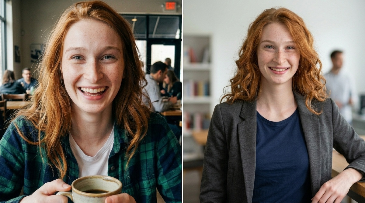 фотограф и нейросеть, найдите отличия