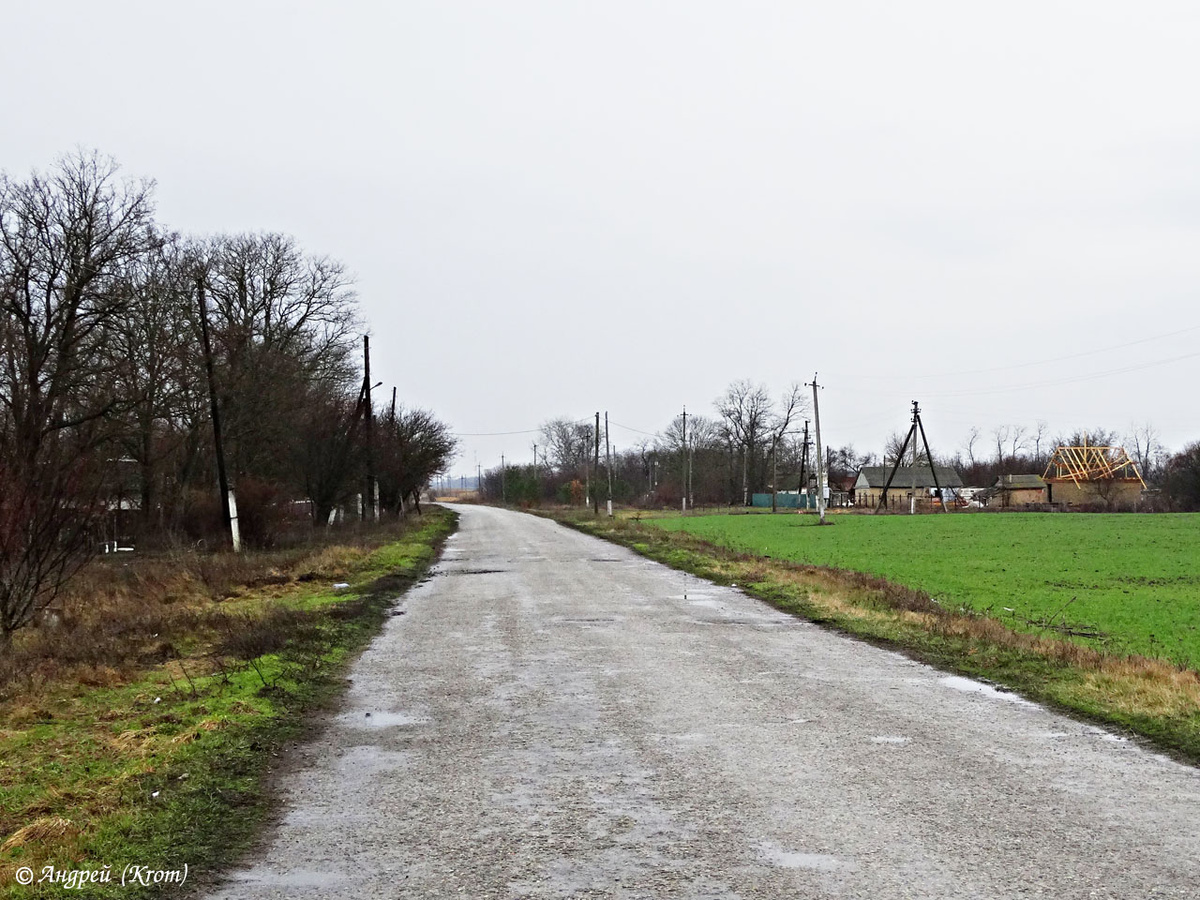 Дорога через Орловку к Ленинскому лесхозу