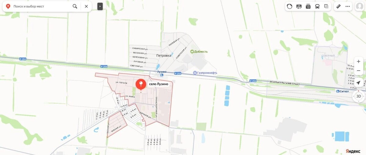    Село Лузино в Омском районе   Яндекс.Карты