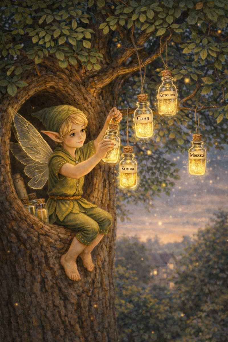 Эльф подготовливает пыльцу снов