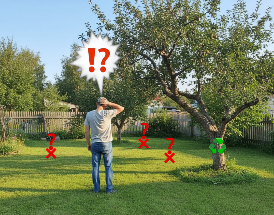 Выбираем место под фильтрационное устройства.