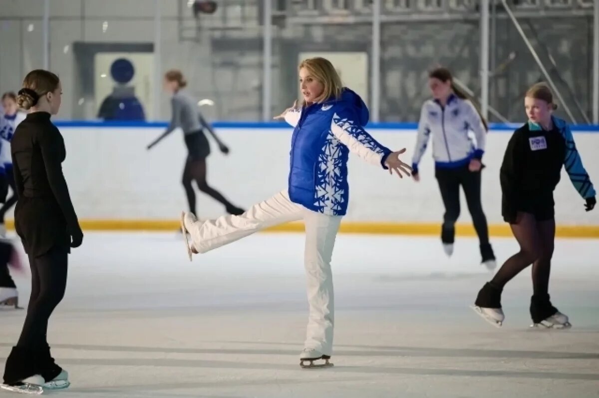    Перед участниками фестиваля «Опережая время» выступила призёр Олимпийских игр Ирина Слуцкая.