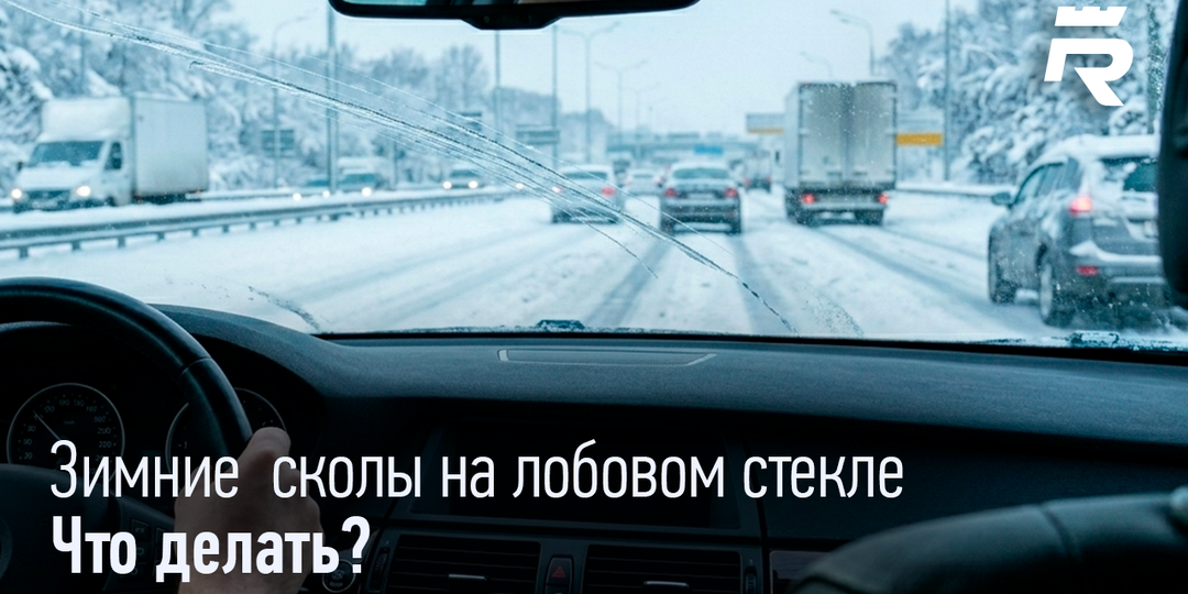 ЗИМНИЕ СКОЛЫ НА ЛОБОВОМ СТЕКЛЕ. ЧТО ДЕЛАТЬ?