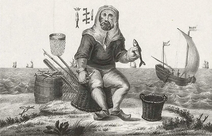 Голландский рыбак Виллем Якоб Бейкельс