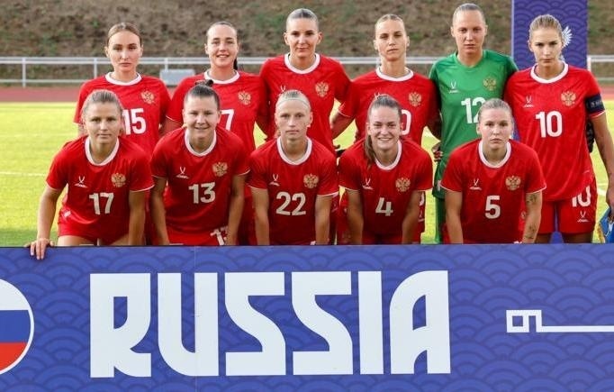    Футболистки сборной России  Сергей Савостьянов/ ТАСС