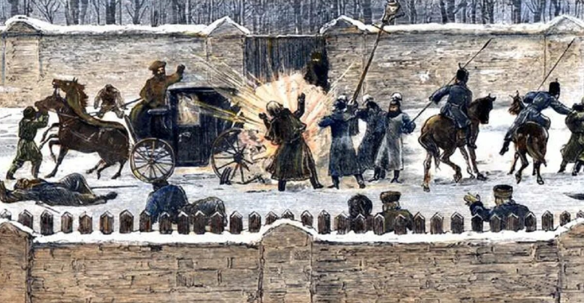 Покушение на Александра II. Картинка из открытого источника в Яндексе.