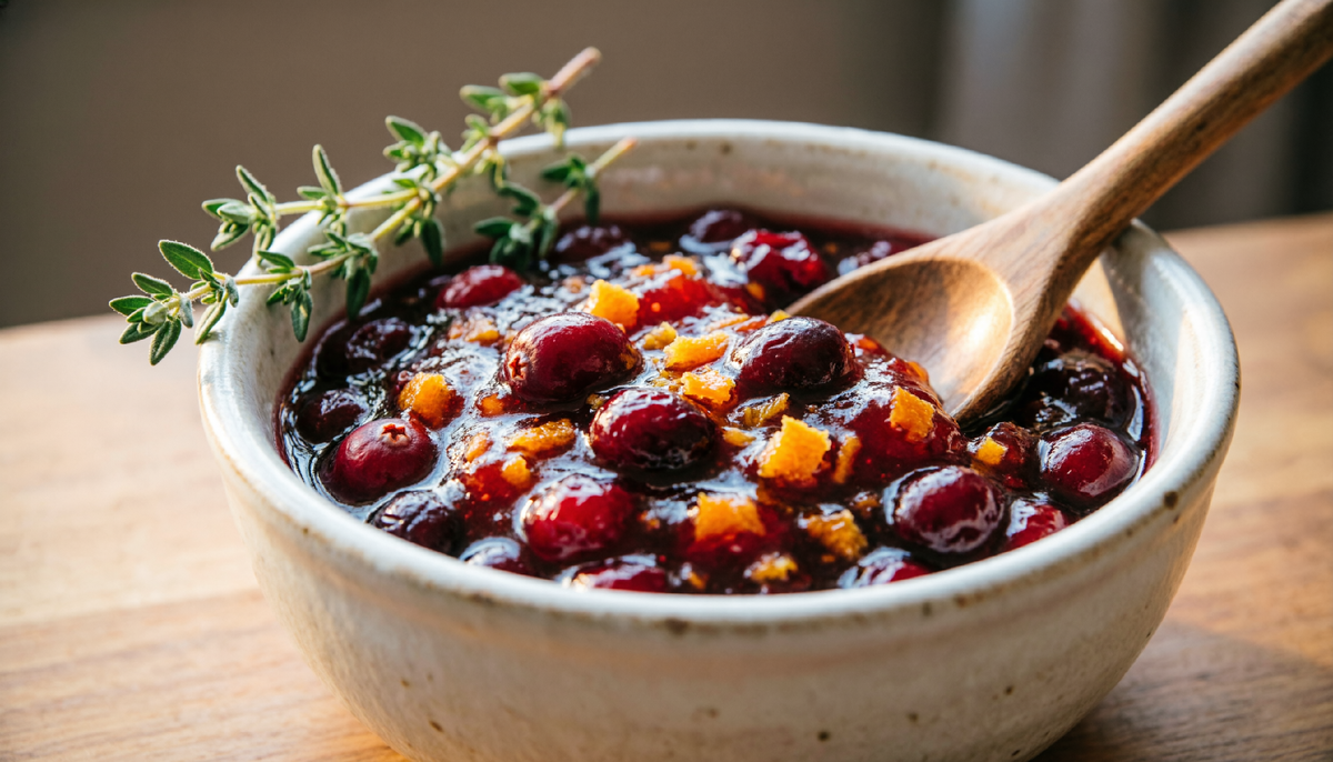 Соус из брусники и апельсина