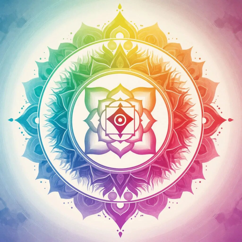 Мандала. Иллюстрация сгенерирована нейросетью