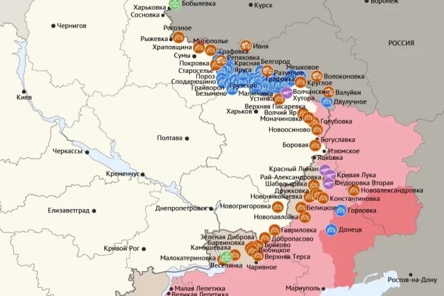    Карта боевых действий в зоне СВО на 3 марта 2026 года