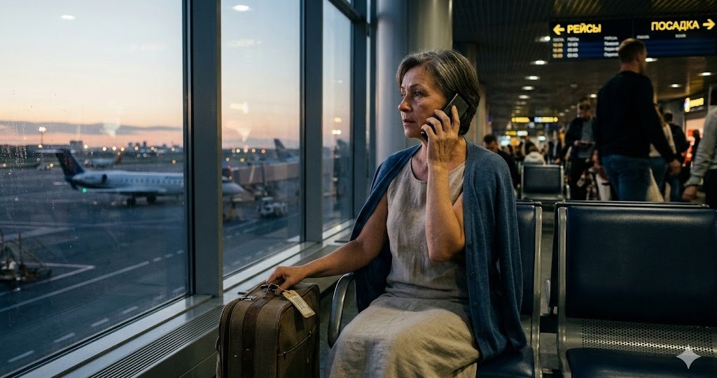 «Ты где пропала? Люди скоро придут, а на столе ни крошки!» — его голос в трубке дрожал от ярости, пока я смотрела в иллюминатор.