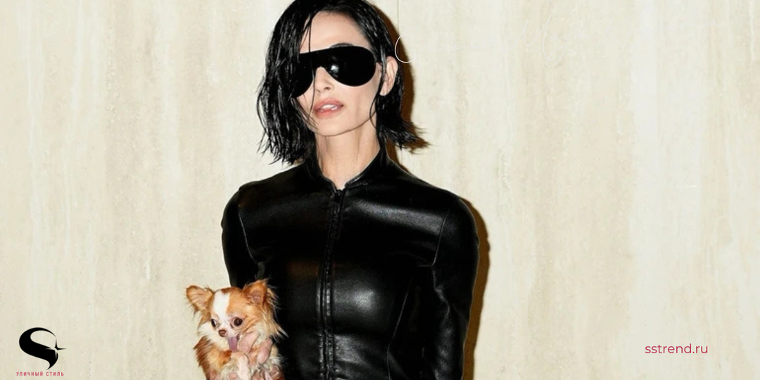 Кожаный жакет, скинни и "мокрая" стрижка: Деми Мур в Милане удивила образом в стиле Матрицы