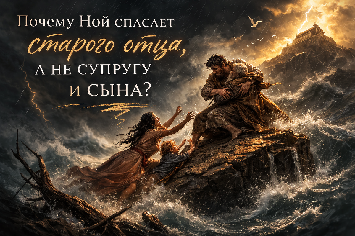 Ной спасает старого отца