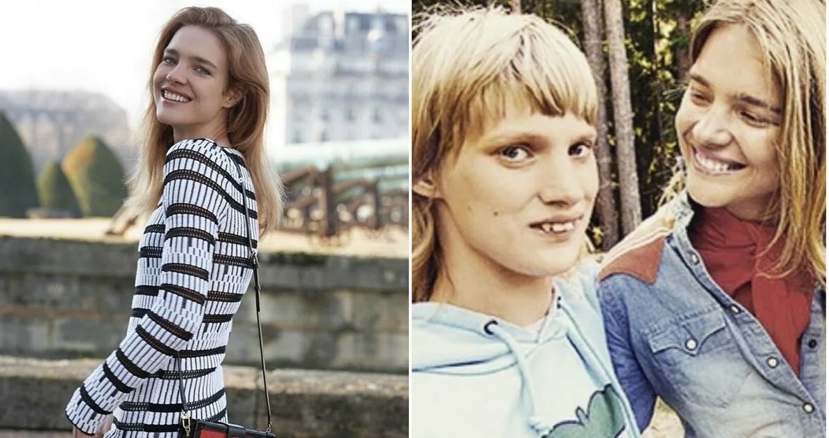 Коллаж автора, Наталья с сестрой Оксаной